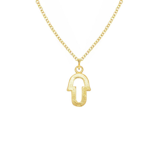 14K Gold Hamsa Charm Necklace Necklace Robyn Canady 14K Gold