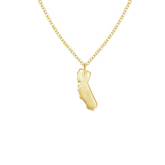 14K Gold California Charm Necklace Necklace Robyn Canady 14K Gold