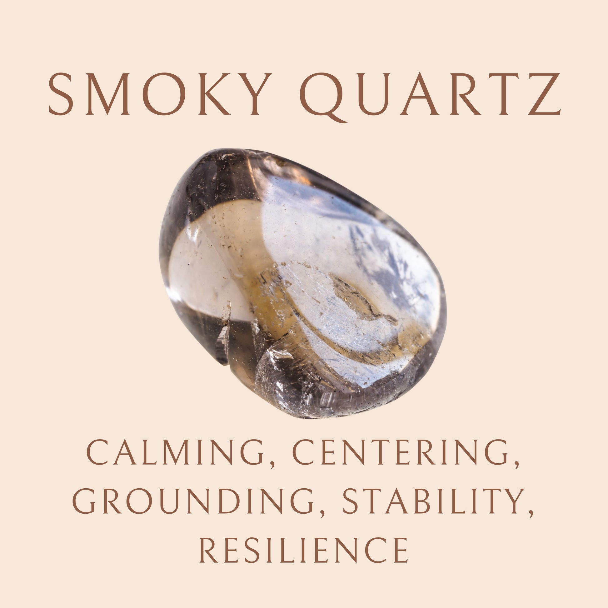 LoveSpell Tiny Heart Necklace - I need more calm in my life - Smoky Quartz Necklace Robyn Canady