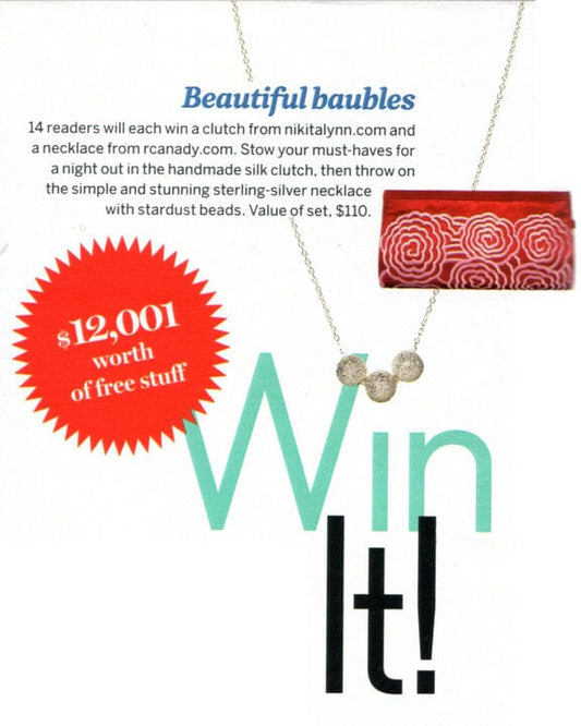As Seen in Redbook Magazine - Triple Sparkle Necklace Robyn Canady