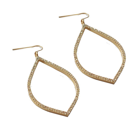 Large Rhinestone Drop Earrings Earrings Robyn Canady
