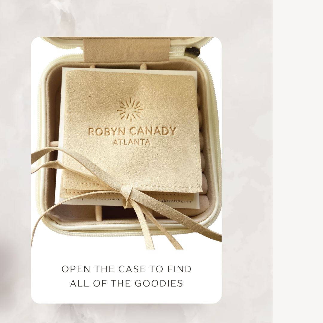 New Year New You! Mini gemstone necklace with six stones in a luxury travel case. Robyn Canady