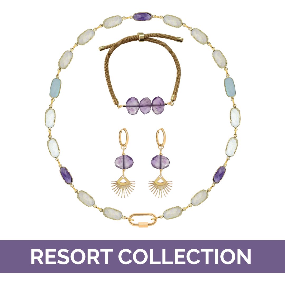 Sunburst Fringe Amethyst Drop Earrings Robyn Canady