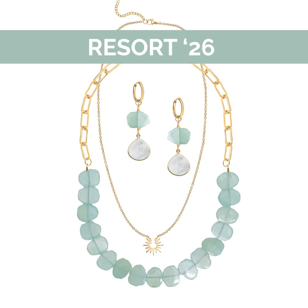 Aqua Chalcedony Statement Necklace Robyn Canady