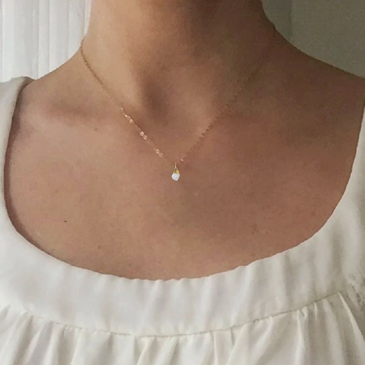 New Year New You! Mini gemstone necklace with six stones in a luxury travel case. Robyn Canady