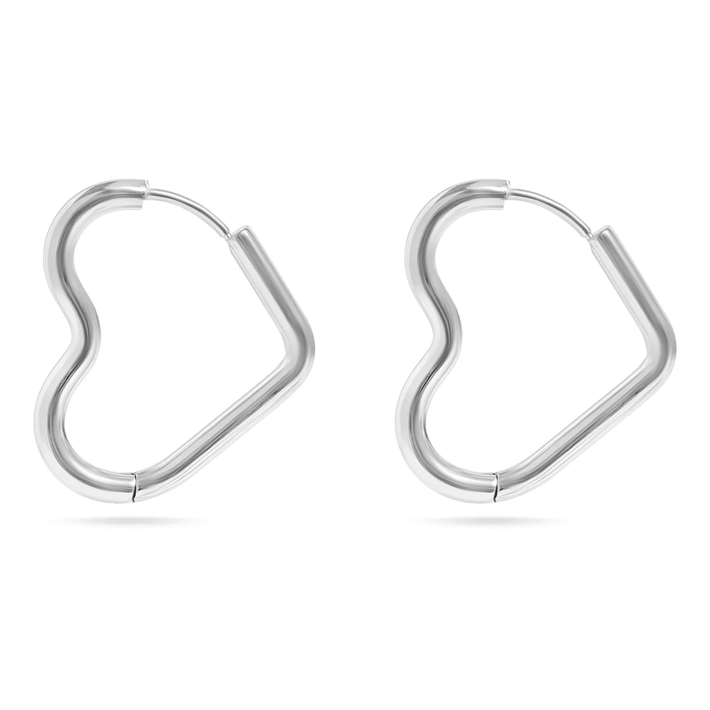 FALL BOGO! New Hoops - Use discount code: FALLBOGO - Buy one, Get one FREE! Earrings Robyn Canady Heart - Silver