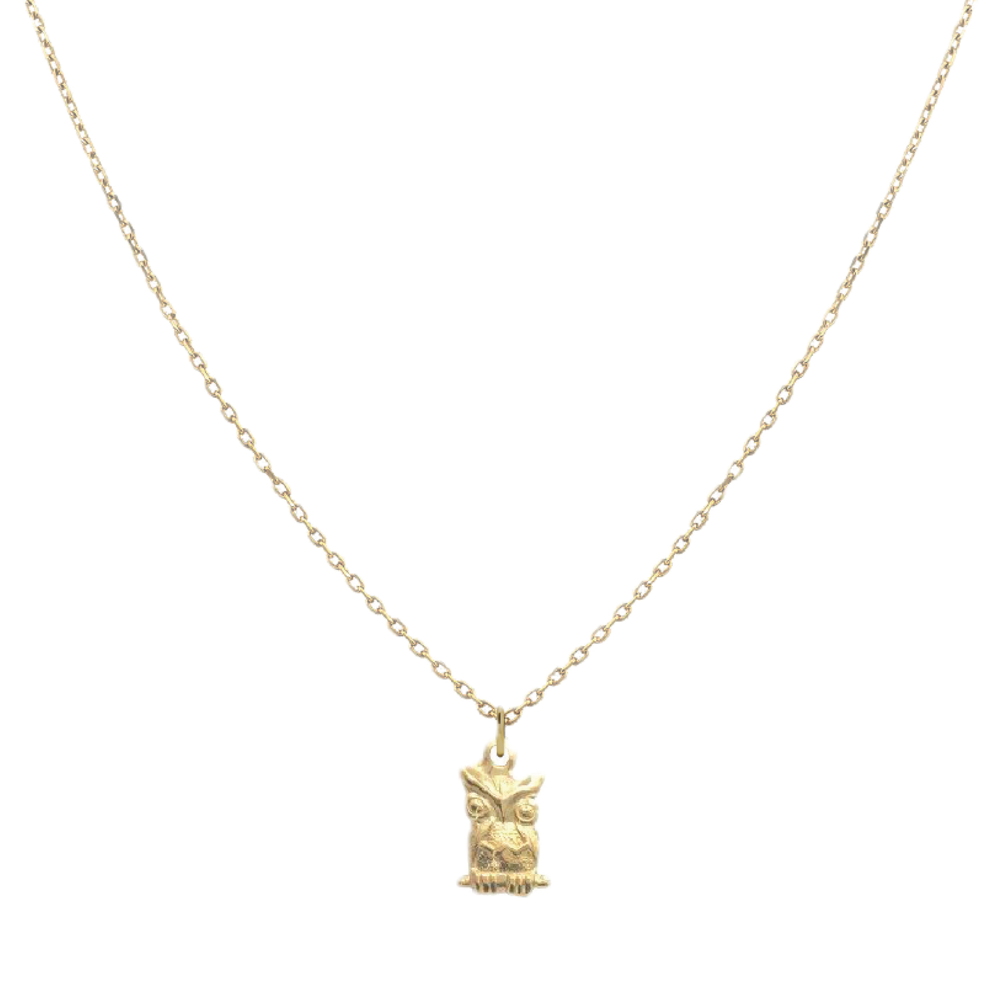Tiny Charm Necklace Robyn Canady Owl 14K Gold Fill
