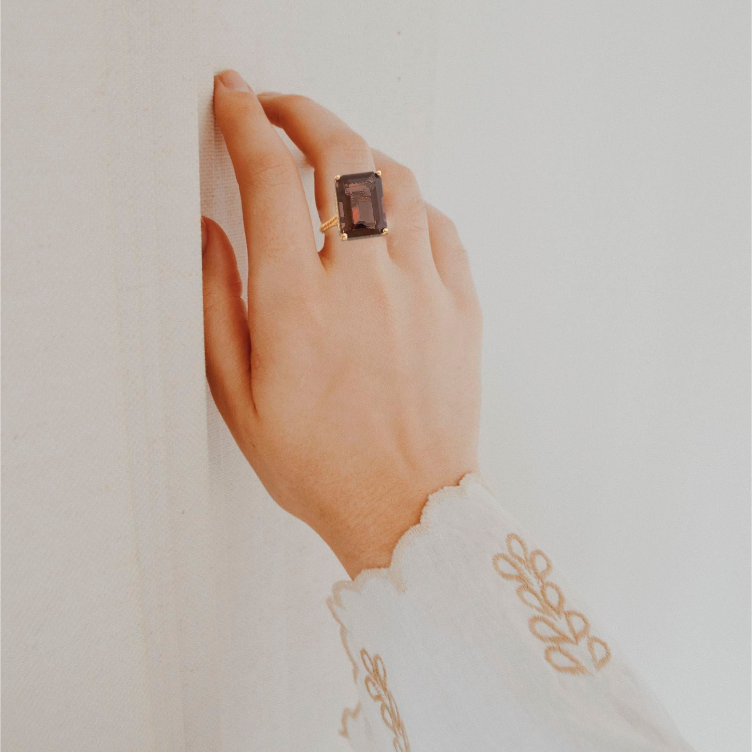 14K Smoky Quartz Royal Statement Ring Robyn Canady