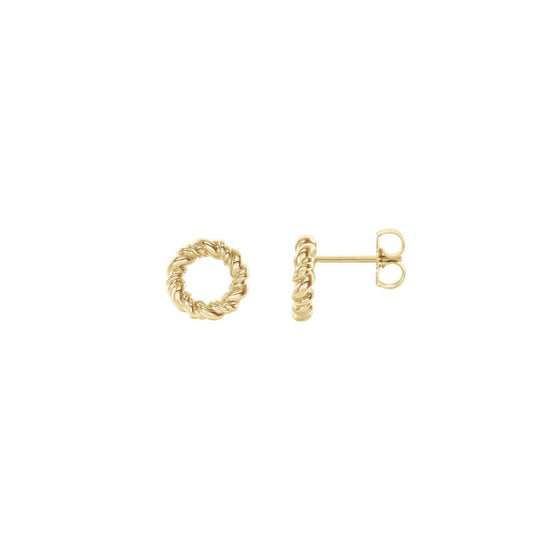 14K Rope Stud Earrings Robyn Canady