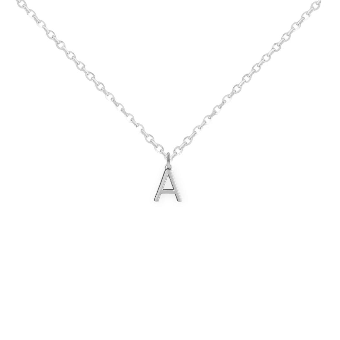 Initial Pendant Necklace in Sterling Silver Necklace Robyn Canady