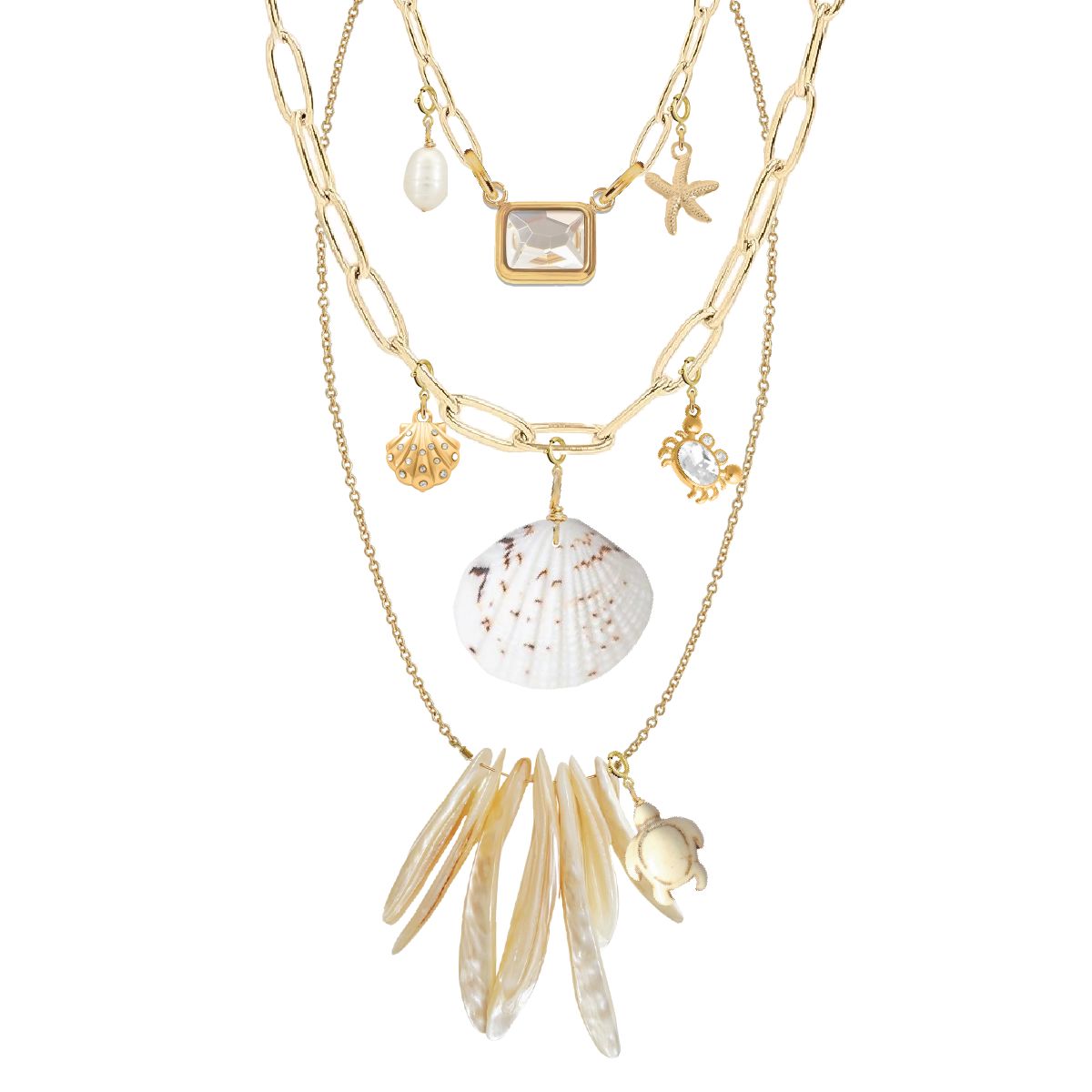 Summer Necklace Bundle with Charm Set $125 Robyn Canady