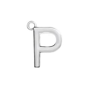 Initial Pendant Necklace - Sterling Silver Robyn Canady P Sterling Silver
