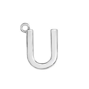 Initial Pendant Necklace - Sterling Silver Robyn Canady U Sterling Silver