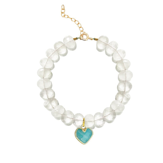 LoveSpell Heart Bracelet - I need more balance in my life - Amazonite Bracelet Robyn Canady