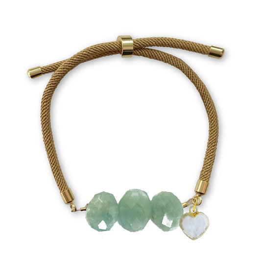 LoveSpell Natasha Bracelet - Aquamarine and Moonstone Bracelet Robyn Canady