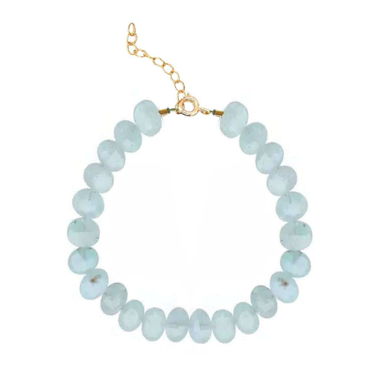 Beaded Gemstone Bracelet - Aquamarine for Relaxation Bracelet Robyn Canady