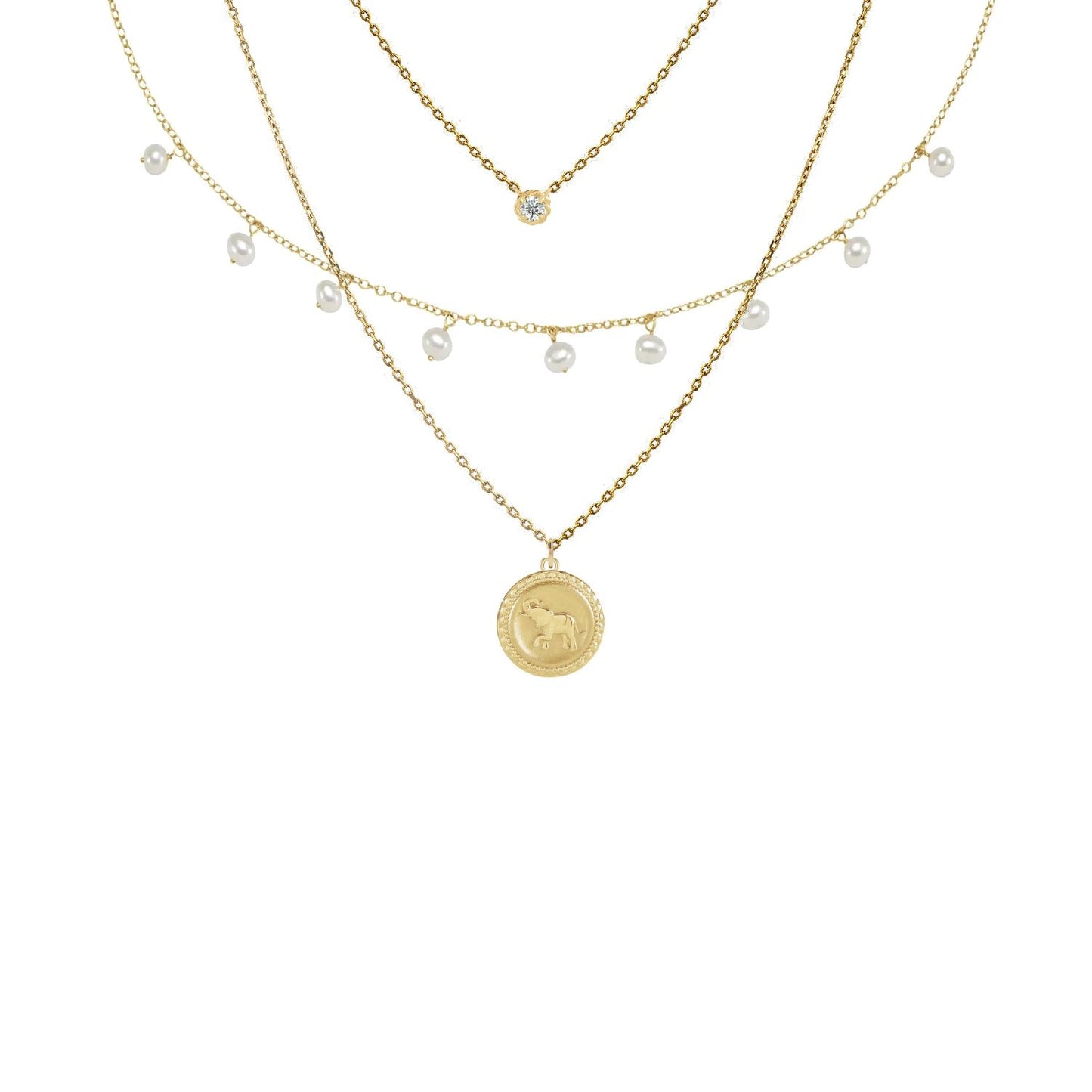 14K Pearl Layering Necklace Robyn Canady