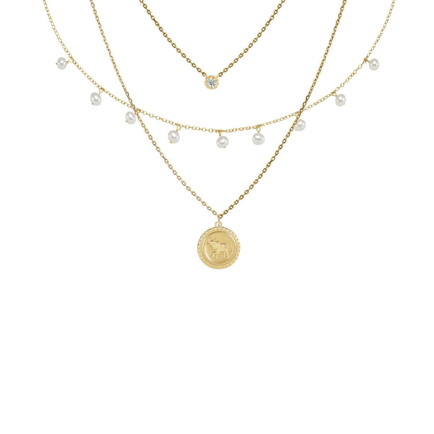 14K Pearl Layering Necklace Robyn Canady