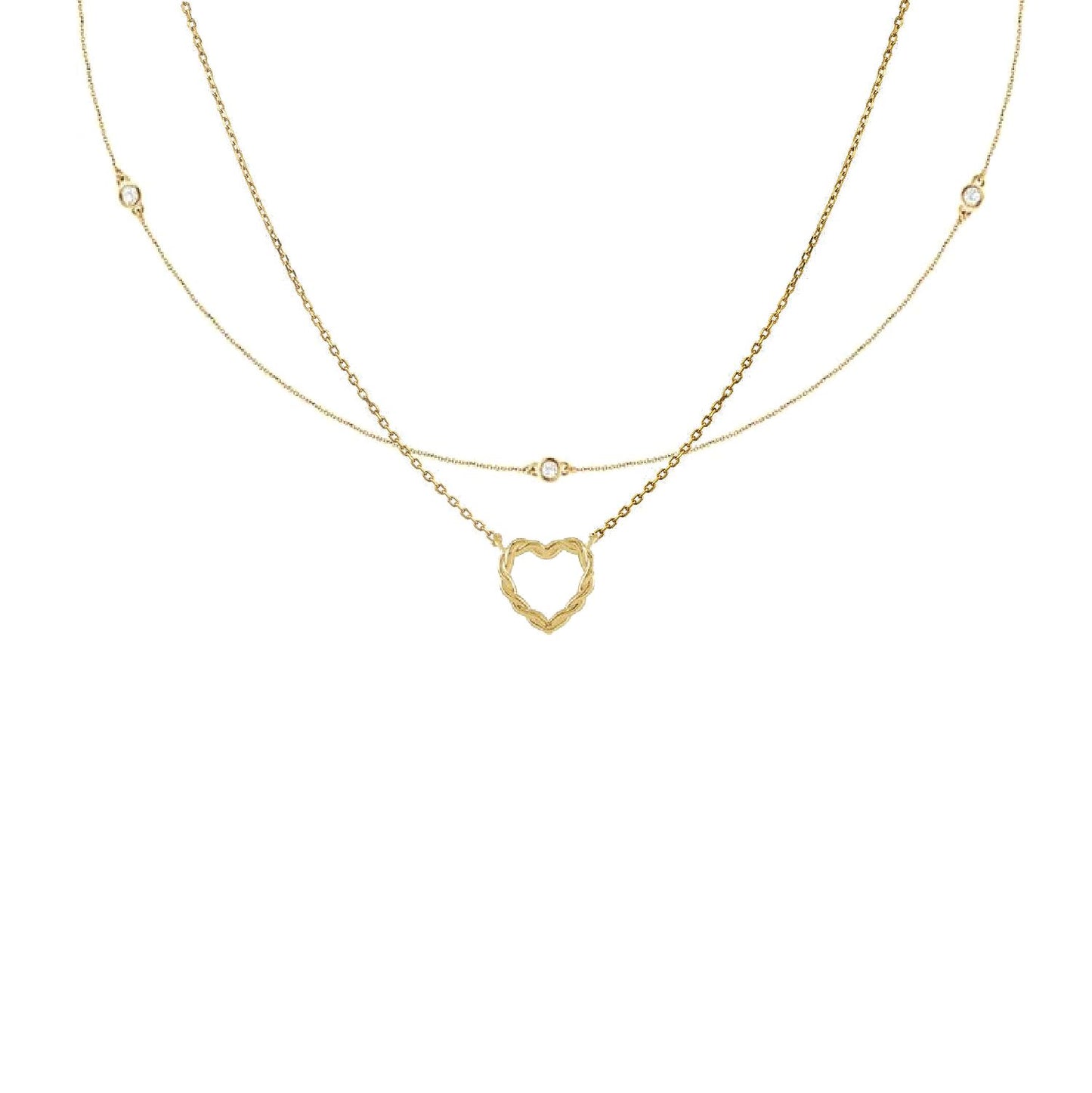 14K Diamond Layering Necklace - Ready to Ship! Robyn Canady