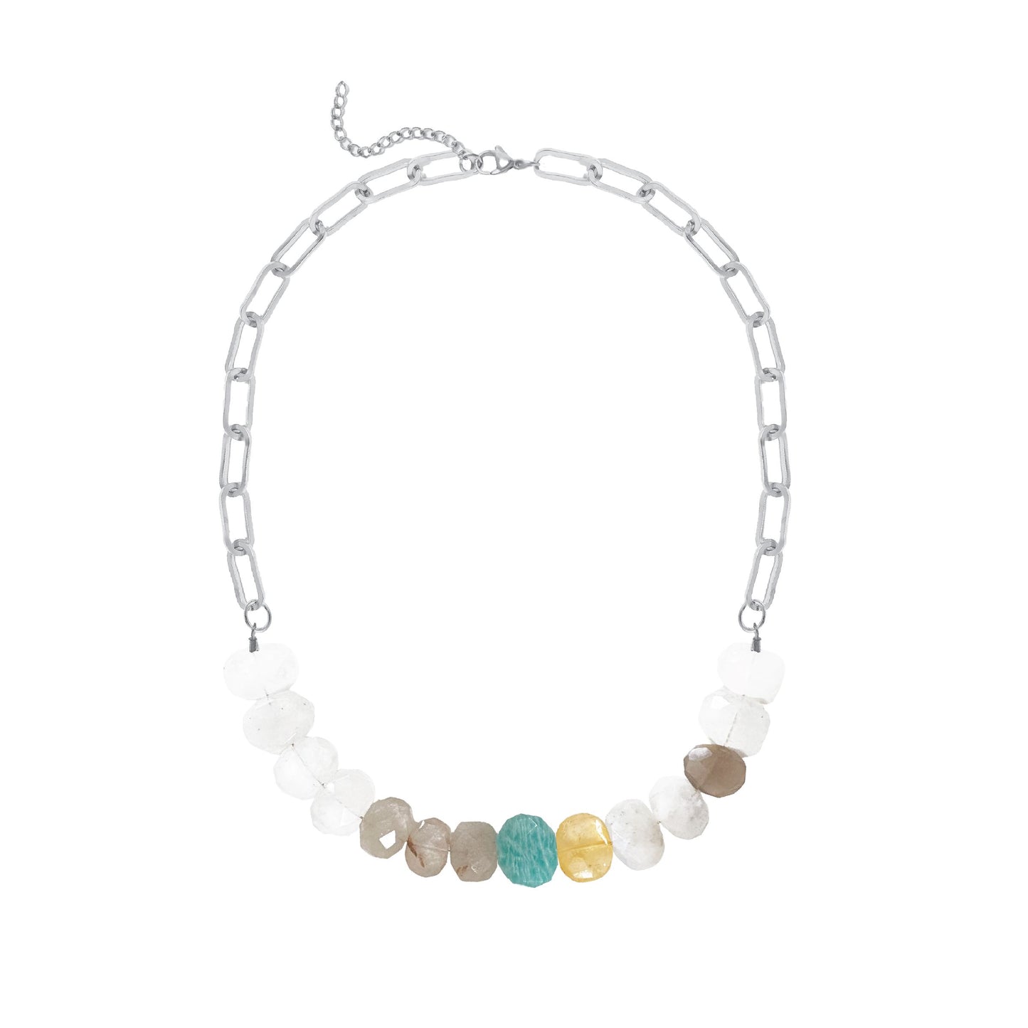 Amazonite Multi Statement Necklace Robyn Canady Silver