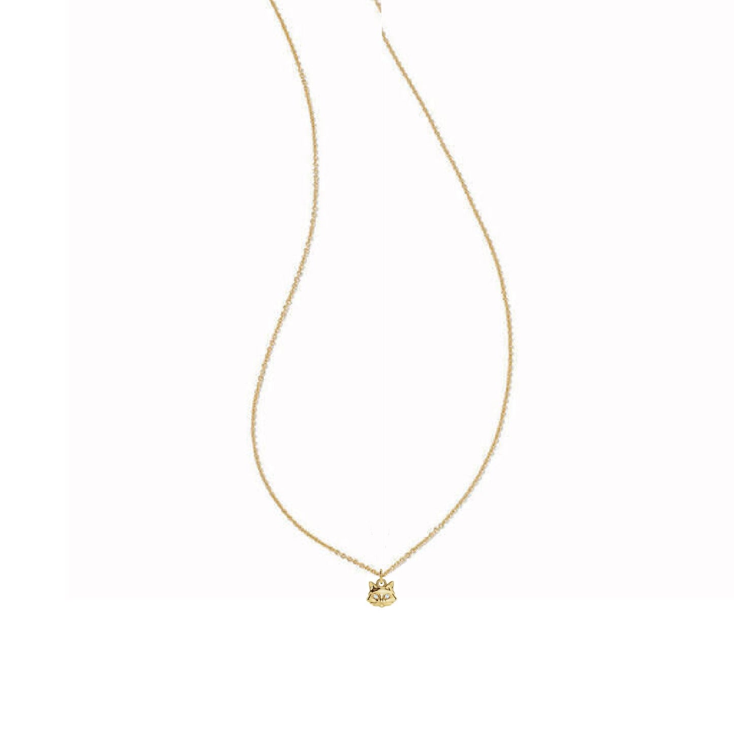 14K Diamond Tiny Cat Necklace Robyn Canady