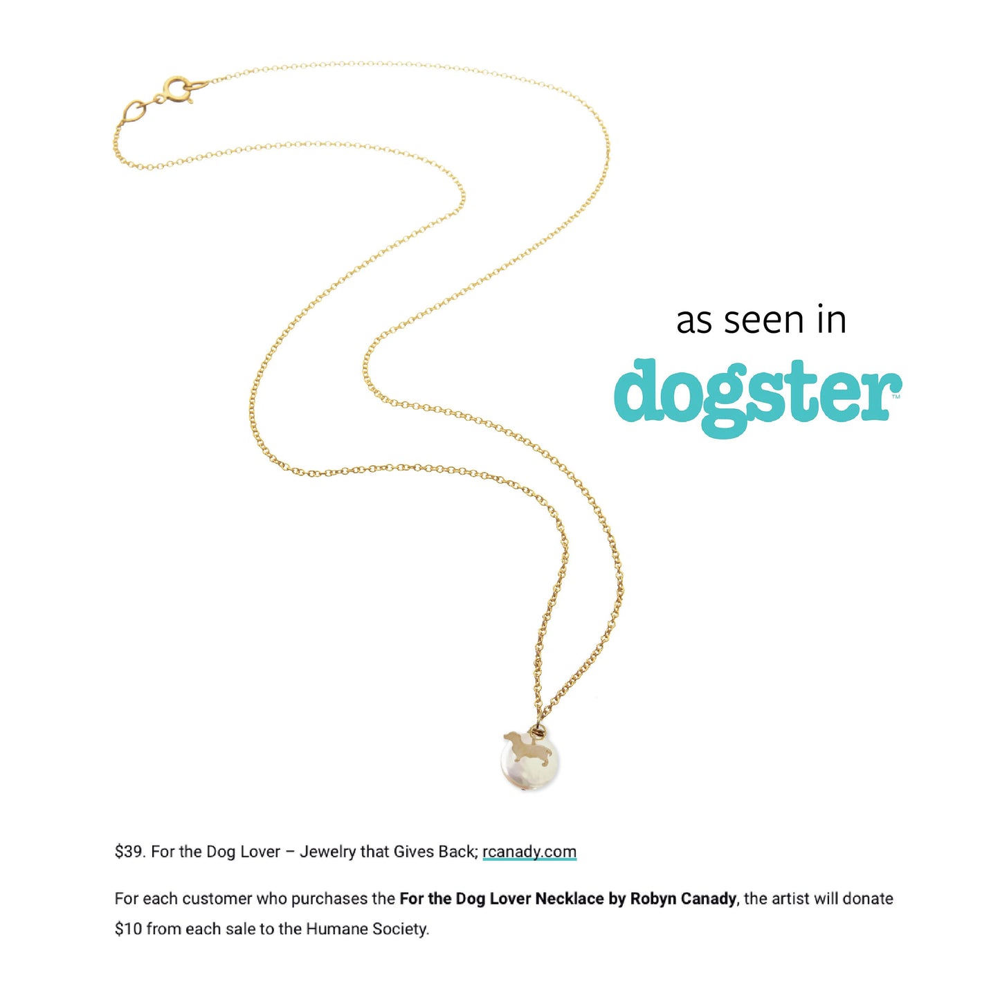 For the Dog Lover - Jewelry that Gives Back Necklace Robyn Canady