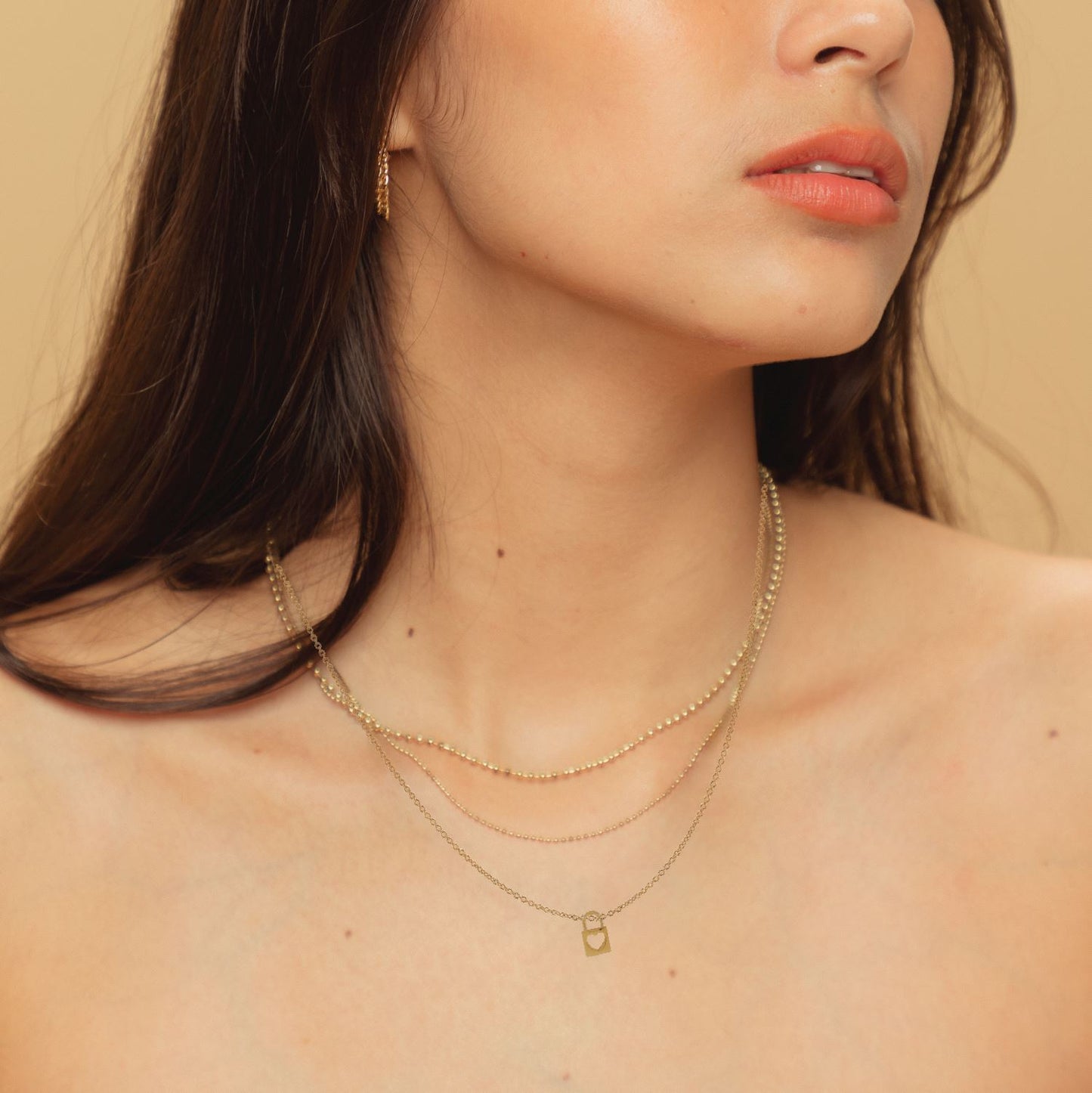 14K Solid Heart Padlock Necklace Robyn Canady
