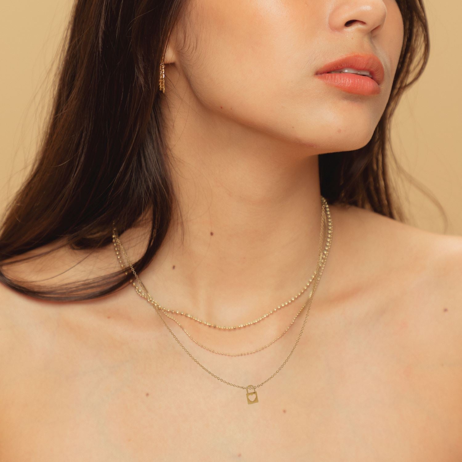 14K Solid Heart Padlock Necklace Robyn Canady