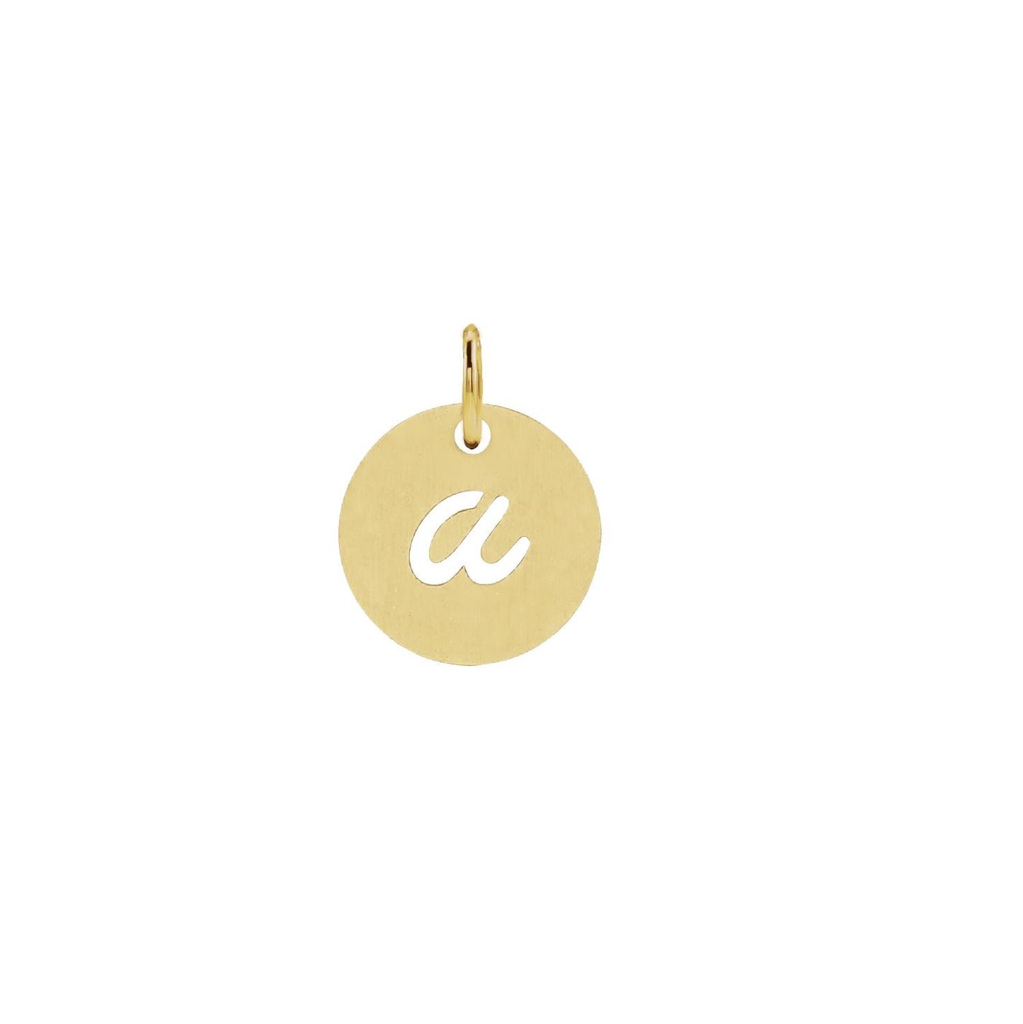 14K Solid Gold Script Initial Necklace Necklace Robyn Canady 14K Gold Filled a