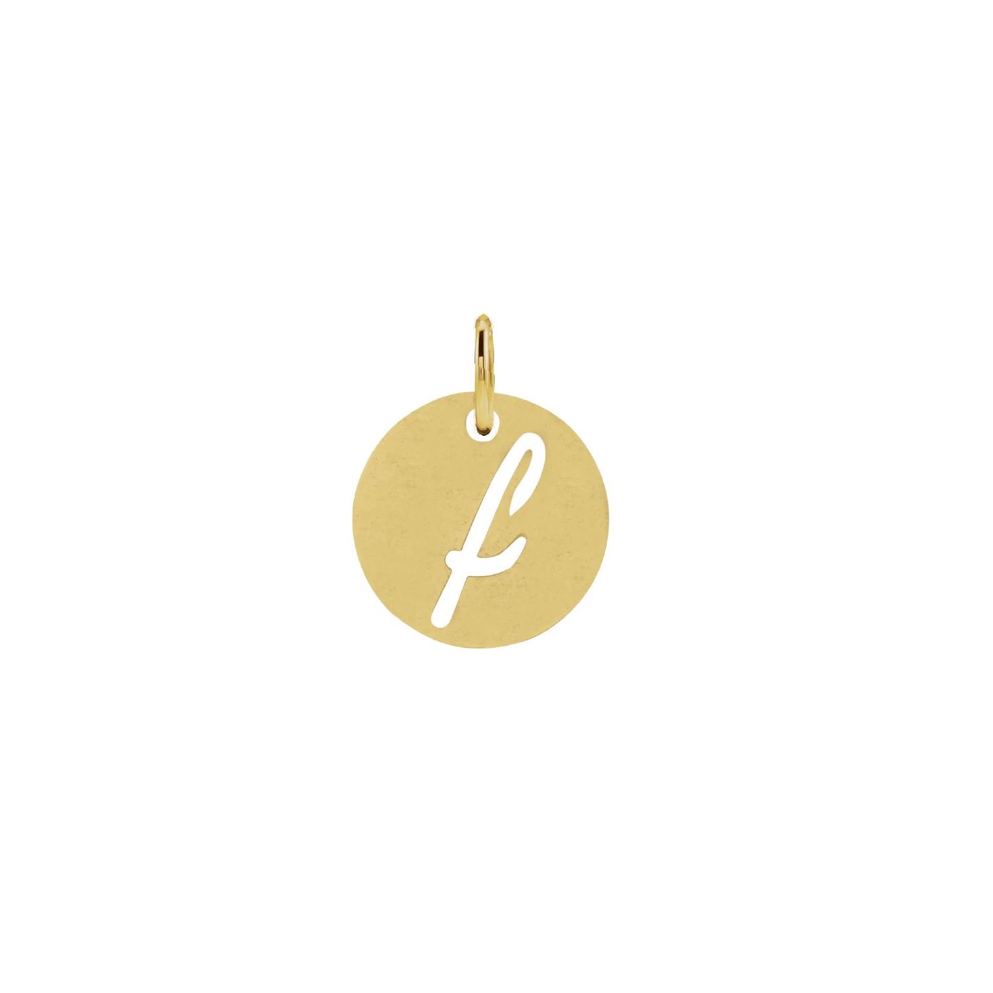 14K Solid Gold Script Initial Necklace Necklace Robyn Canady 14K Gold Filled f