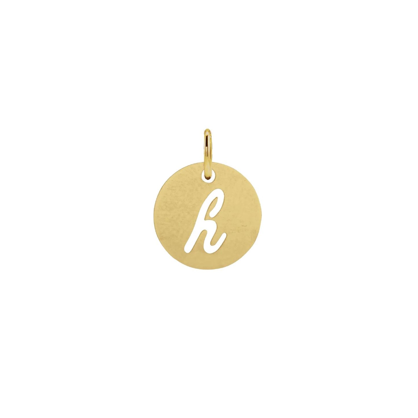 14K Solid Gold Script Initial Necklace Necklace Robyn Canady 14K Gold Filled h