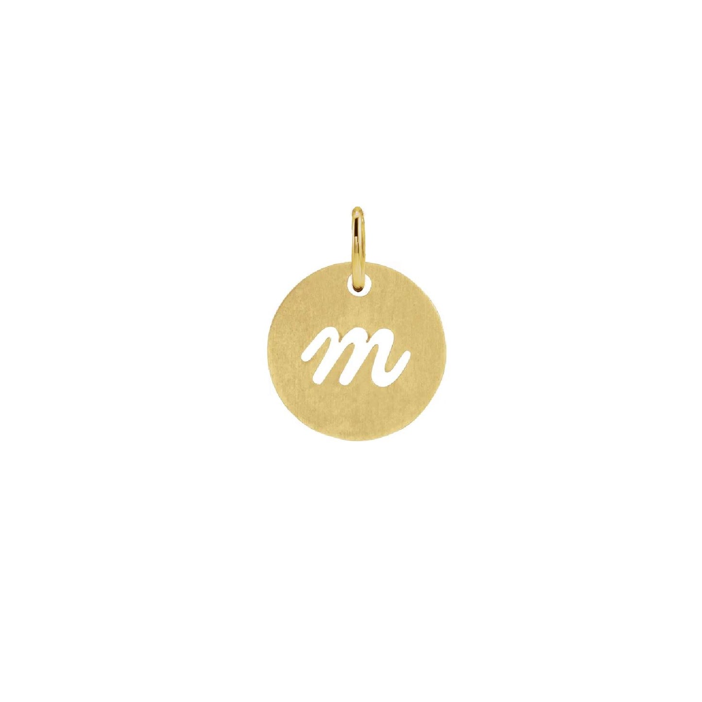 14K Solid Gold Script Initial Necklace Necklace Robyn Canady 14K Gold Filled m