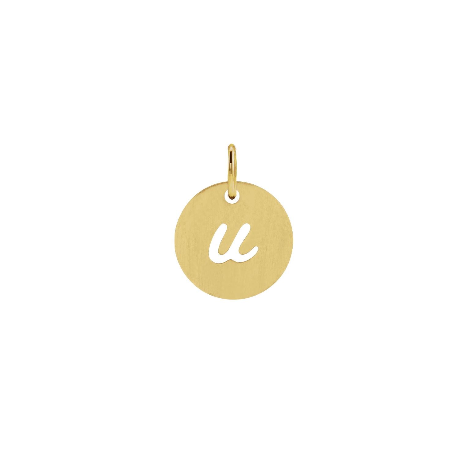 14K Solid Gold Script Initial Necklace Necklace Robyn Canady 14K Gold Filled u