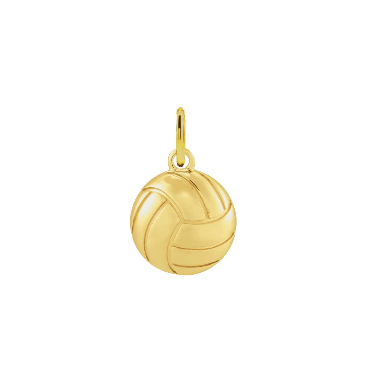 For the Volleyball Lover - Tiny Volleyball Charm Necklace - Dainty FIne Jewelry Necklace Robyn Canady 14K Gold No Chain (Pendant Only)