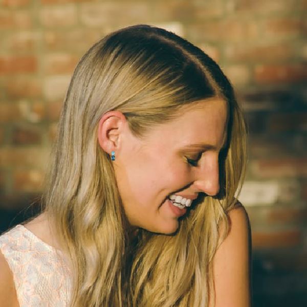 14K Gemmy Stud Earrings in Topaz and Diamond Robyn Canady