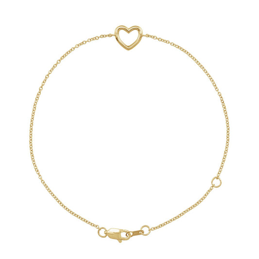 Open Heart Bracelet Bracelet Robyn Canady 14K Yellow Gold