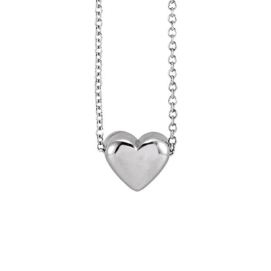 Heart Slide Necklace Necklace Robyn Canady Sterling Silver