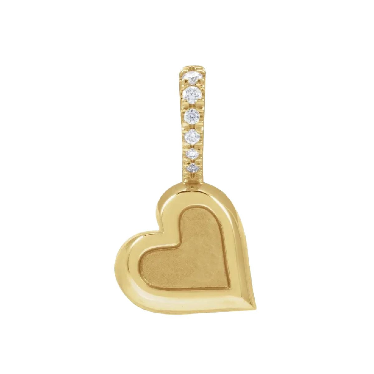Diamond Heart Pendant Necklace Robyn Canady 14K Yellow Gold Pendant Only