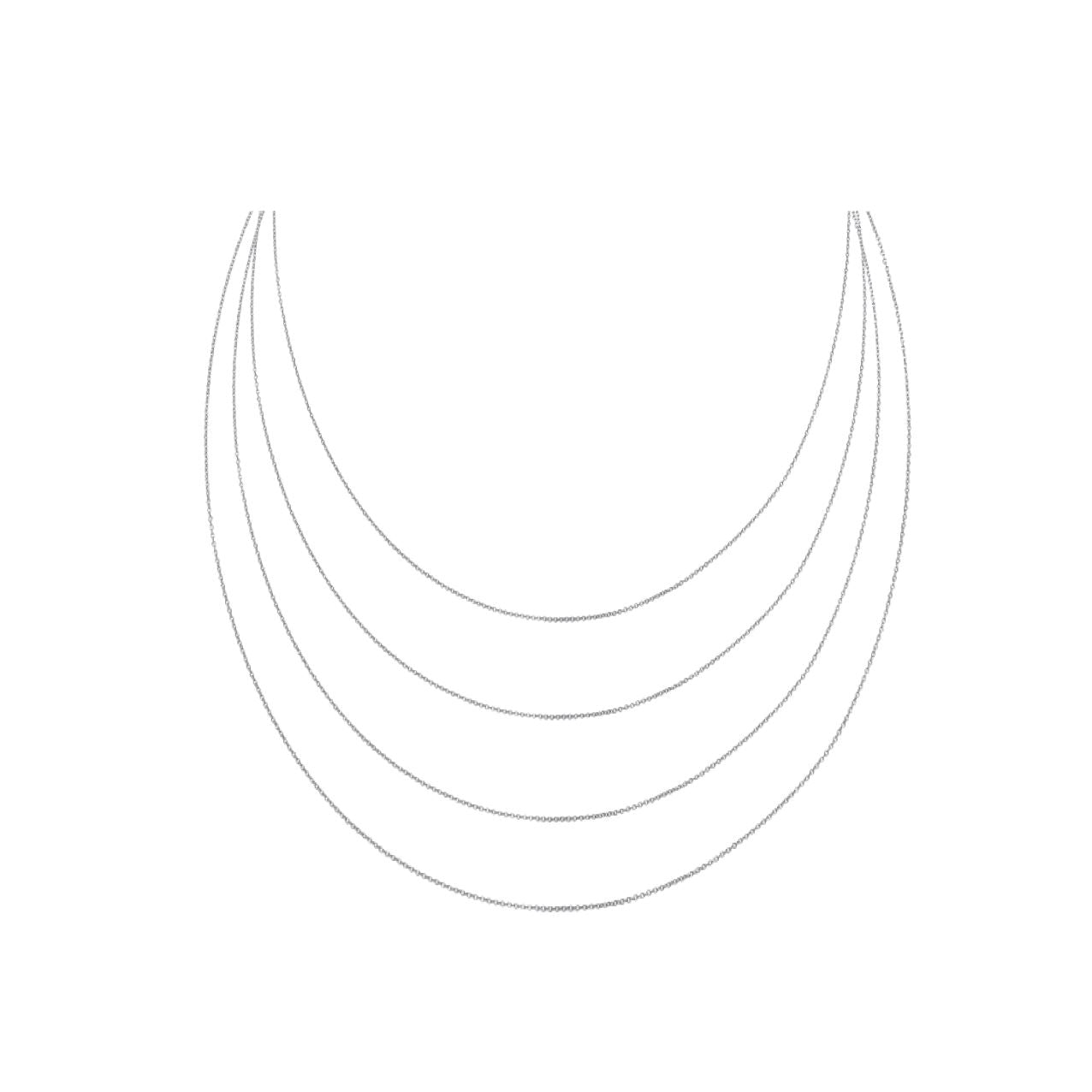 Layer it up! Sterling Silver - Set of 4 layering chains Robyn Canady