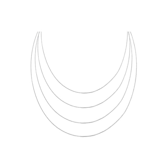 Layer it up! Sterling Silver - Set of 4 layering chains Robyn Canady