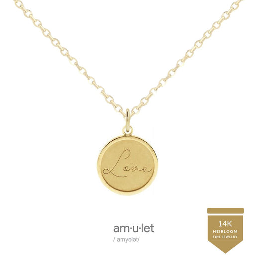 14K Love Medallion Necklace Robyn Canady