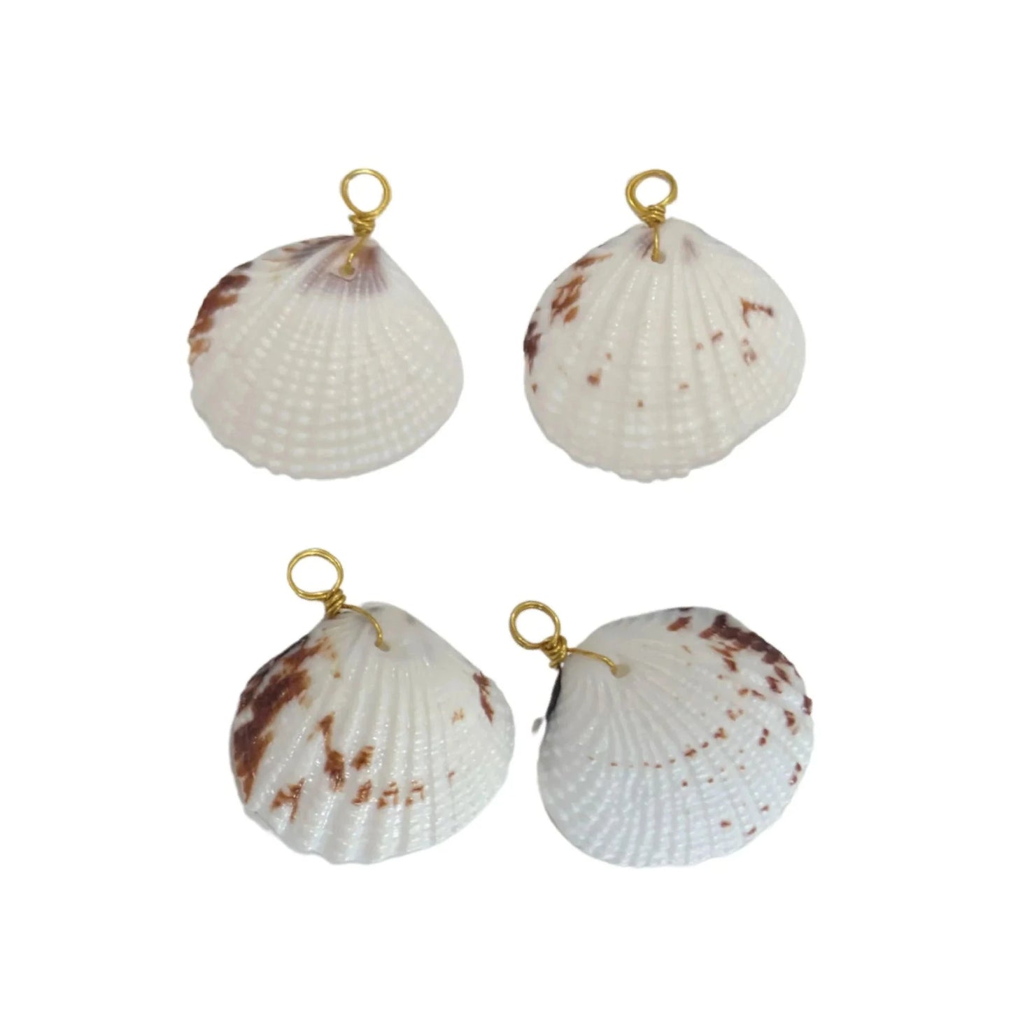 Pink Chalcedony Statement Necklace with Large Shell Pendant Robyn Canady