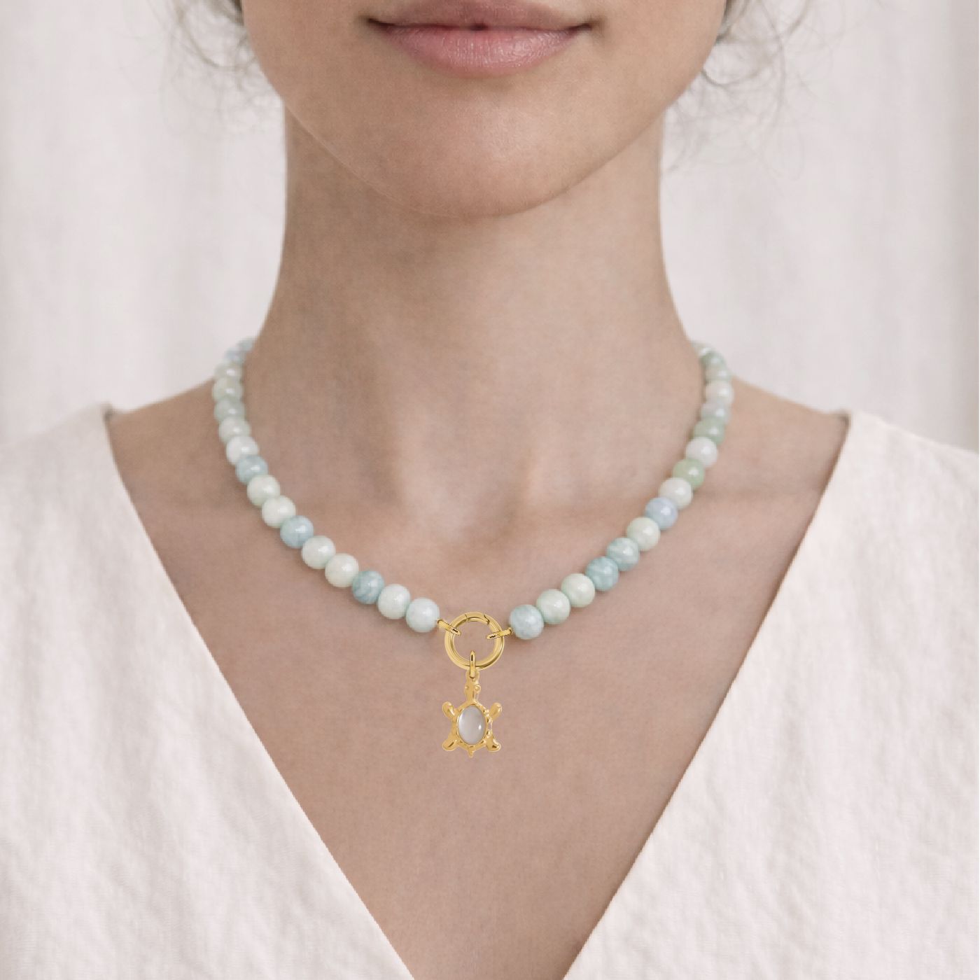 Aquamarine Turtle Necklace Robyn Canady