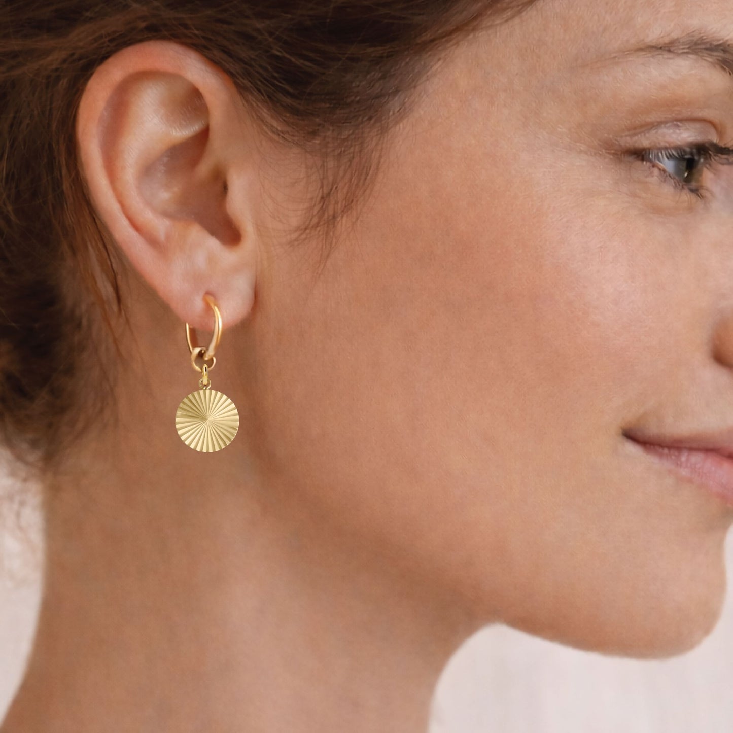 Sunburst Circle Hoop Earrings Robyn Canady