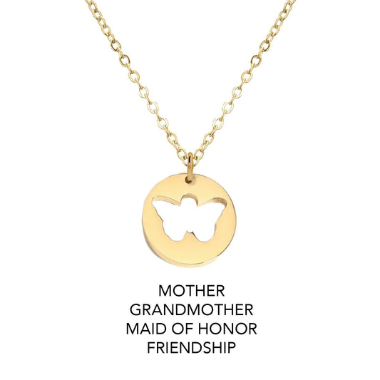 Mom/Daughter, Grandmother/Granddaughter, Friendship, Bridesmaids Butterfly Necklaces Necklace Robyn Canady