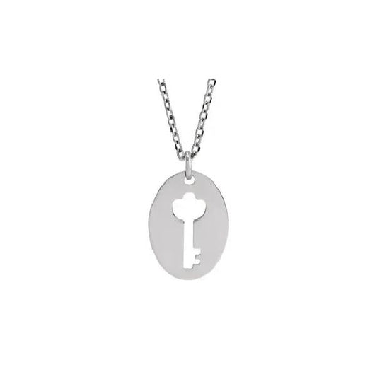 Little Medallion Key Necklace Robyn Canady