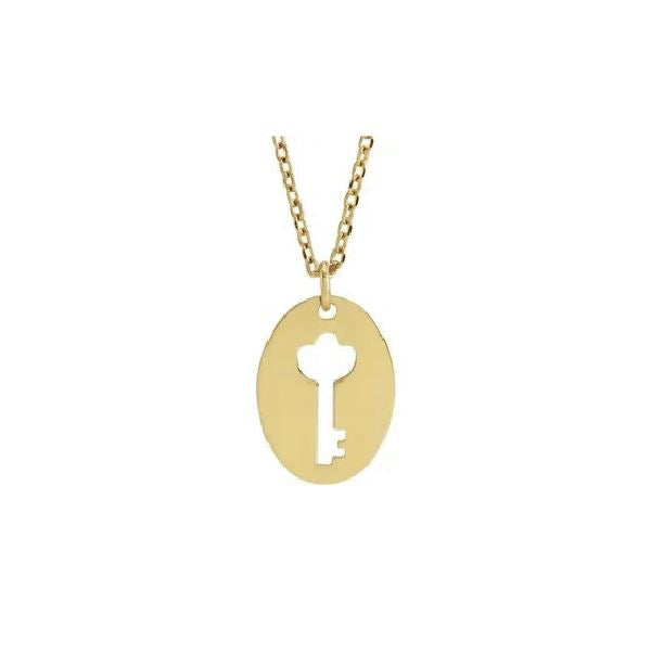 Little Medallion Key Necklace Robyn Canady