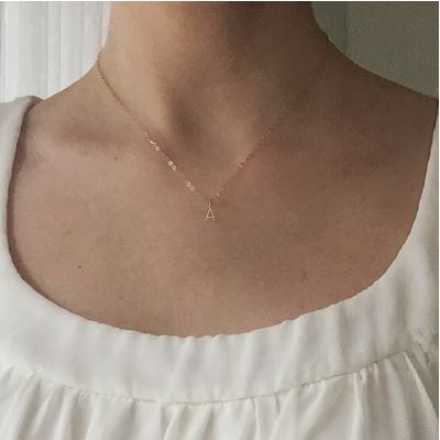 Initial Pendant Necklace - Gold Robyn Canady