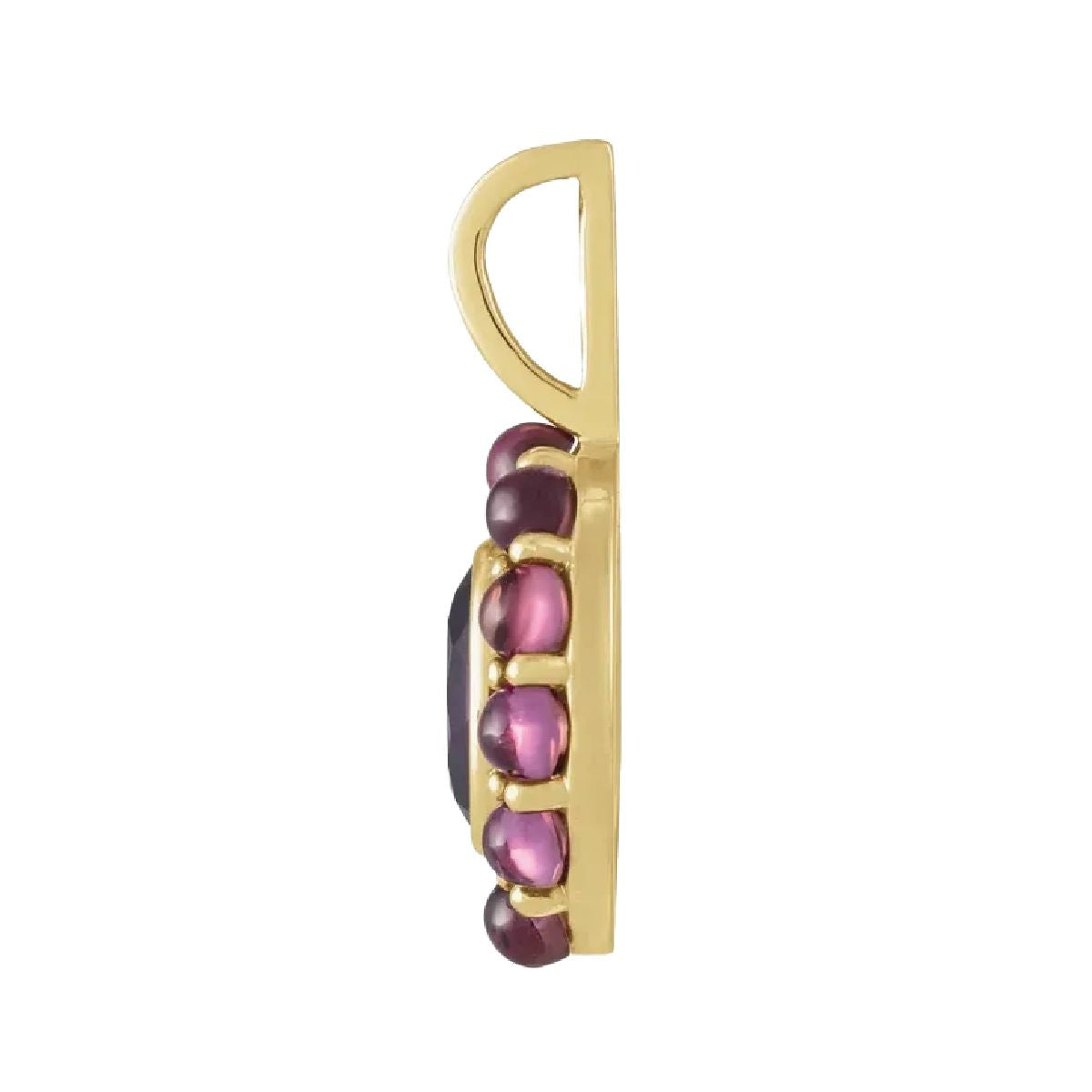 Amethyst & Garnet Medallion Necklace Necklace Robyn Canady
