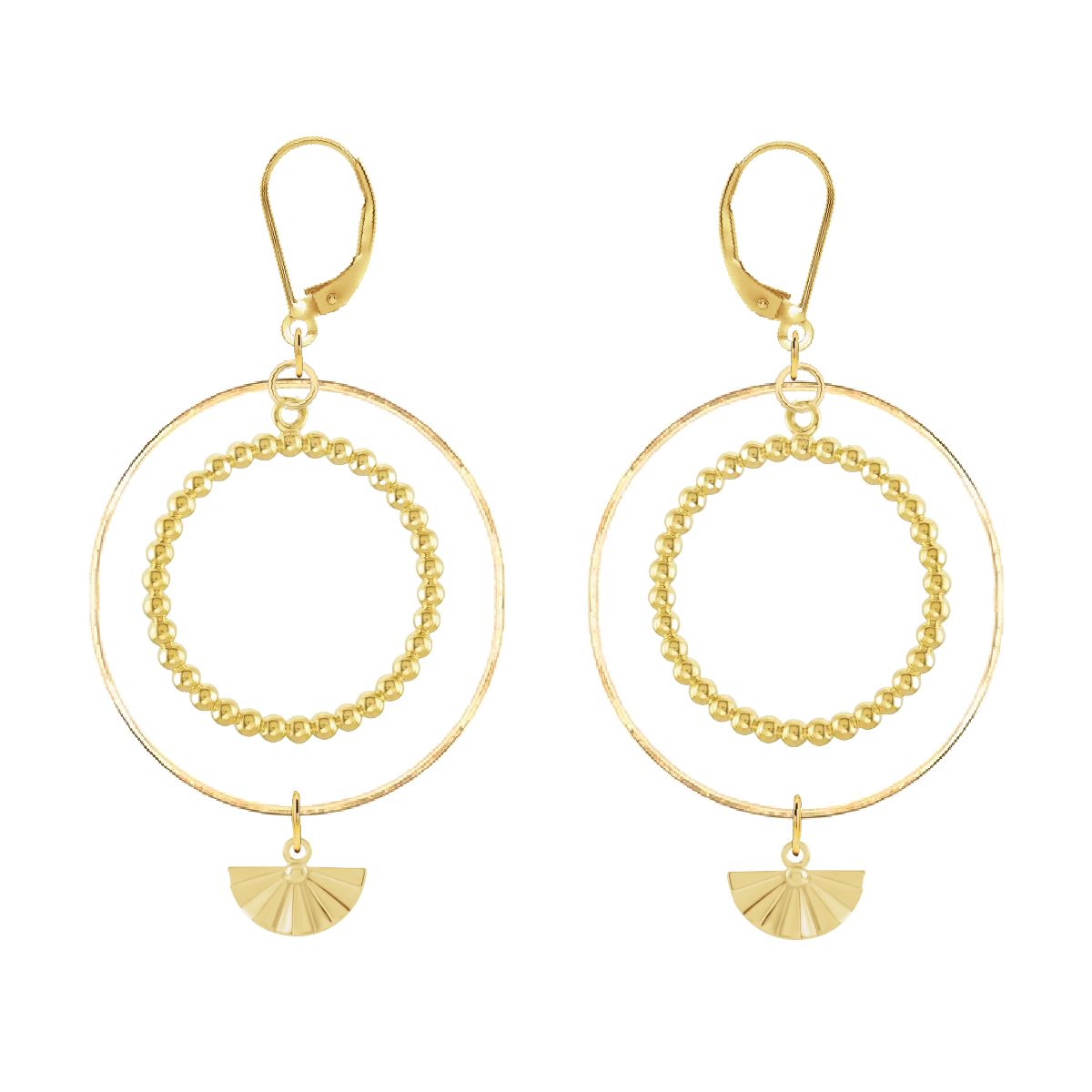 Swingy Fan Hoops Earrings Robyn Canady